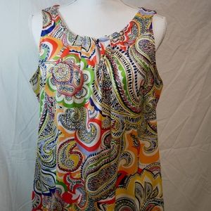 Tommy Hilfiger Paisley Keyhole Top